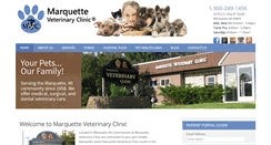 Desktop Screenshot of marquettevetclinic.com