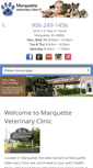 Mobile Screenshot of marquettevetclinic.com